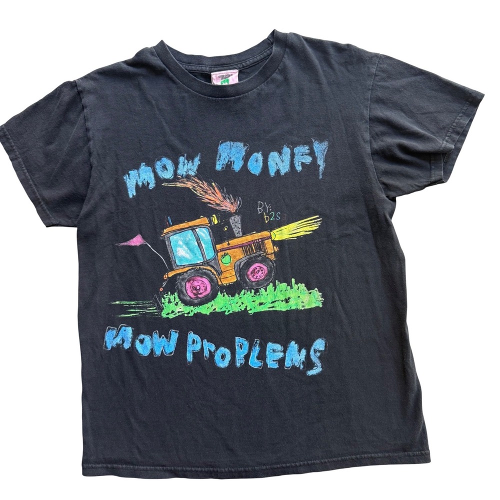 After School Special Mow Money Mow Problems T-Shirt Mens Medium Black Streetwear